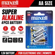 Japan Maxell 1.5V AA Alkaline Battery AA Batteries -6PCS Per Card