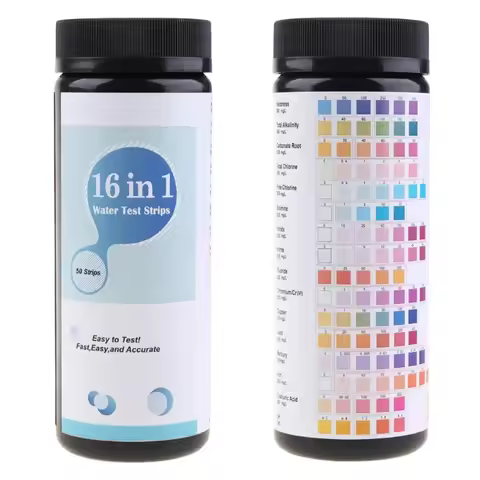 16 in 1 Drinking Water Test Strips Professional Portable Home Water Quality Test Convenient Multifun