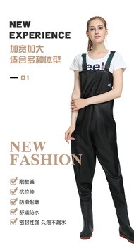 Haixiang Waders, Half-length Rain Pants, Waterproof Reservoir Wading Fishing, Thickened Half-length