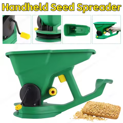 Garden Seeder Manual Seed And Fertiliser Applicator Spreader Fertiliser Hand Lawn Melt Snow Tools Cr