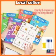 Aikoky Activity Book for Kids Erasable Pen Control Training Tracing Book For Kids Reuseable Magic Tr