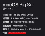 MacBook Pro 16" i9