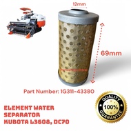 Element Water Separator Kubota Tractor/Harvester L3608 DC70 Part : 1G311-43380