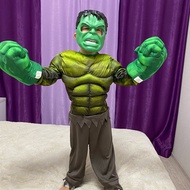 [Ready Stock] Boy Hulk Muscle Costume Kids Halloween Costume Cosplay Set костюм железного человека б