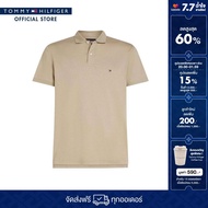 Tommy Hilfiger เสื้อโปโล ผู้ชาย รุ่น MW0MW39937 RBT - สีน้ำตาล ทรง Regular Fit