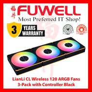 FUWELL - Lian Li CL Wireless 120 ARGB Case Fans [3 Years Local Warranty]