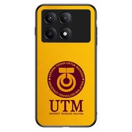 Phone Case poco X7 X6 X5 X3 PRO GT 4G 5G TPU Rubber Softcase UTM University of Malaysia Technology