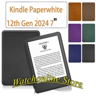 PC Leather Case for Kindle Paperwhite 6 12th Gen 2024 Colorsoft 7 Inch / Kindle Paperwhite Gen 6 12t