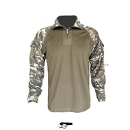 Baju BDU Bahan Full Dryfit Loreng Kostrad Green Sage Seragam Tactical Army Latihan Outdoor