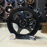 [4PCS] New Sport Rim 16inch Spoon SW388 16X7JJ ET40 4H100 FLAT BLACK