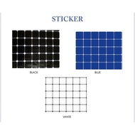 Aquarium background sticker white blue black for 3ft-4ft-5ft-6ft tank