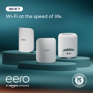 Amazon eero Pro 7 I Mesh Wi-Fi 7 Routers I Pro-Level 5 Gbps I 3-4+ Bedroom Homes I 3 Pack