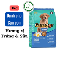 [3kg] Thức ăn hạt cho chó GANADOR - Dành cho chó con chó trưởng thành - Gói 3kg - KAT Love Pets