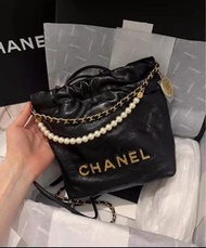 ｛特別版❤️‍🔥｝Chanel🖤Mini 垃圾包限定珍珠鏈條款✨全新全套💖✨