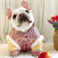 French Bulldog New Year Clothes New Year Clothes Chinese Style Tang Suit Chinese Style Fat Dog Bulld