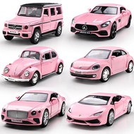 Children's Car Girl Toy Car Sports Car Simulation Three-Year-Old Pull Back Alloy Car Model 2-Year-Ol