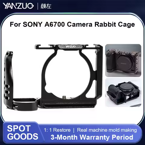 Quick-Release Camera Rabbit Cage Stabilizer Protective Frame Kit For Sony A6700 Camera Rabbit Cage M