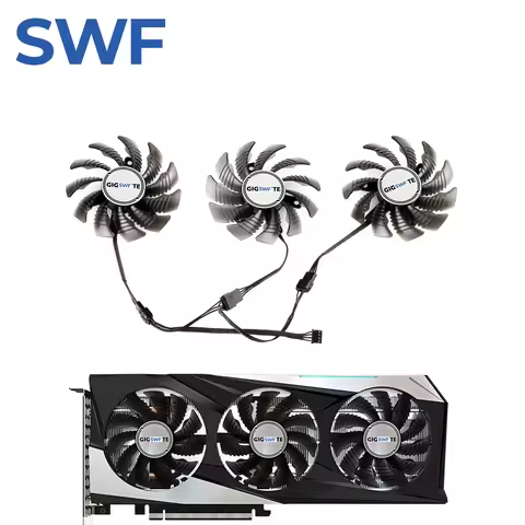 T128010SU RTX 3060 Cooling Fan For Gigabyte GTX 3060 3070 Ti RX 6500 6600 XT GAMING OC Video Card Co