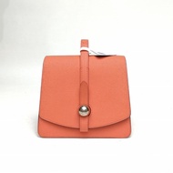 MOYNAT Madeleine三角盒子包Mini16橘色牛皮肩背包