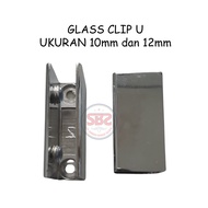 Glass Clip U-Clip/ - U-Clip Box - U-Shaped Glass Clip, No Drilling, Glass Clip Shelf to the Wall, Sh
