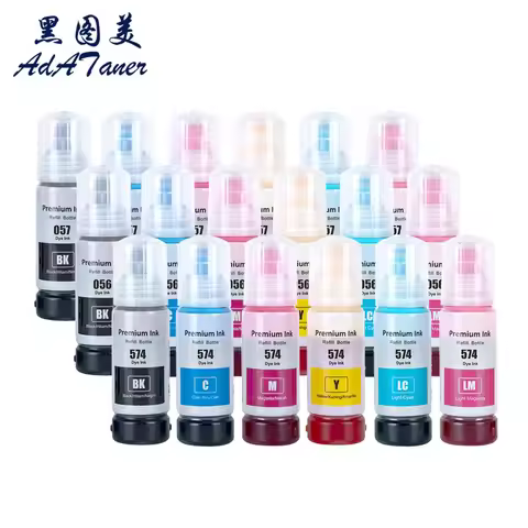 056 057 107 108 574 Premium Compatible Water Based Bottle Refill Dye Ink For Epson L8050 L8058 L1805