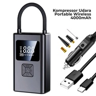 Pompa Angin Ban Mobil Motor Elektrik 4000mAh Kompresor Digital LCD Display USB Wireless - ST5522C