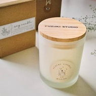 經典木蓋容器蠟燭 天然大豆蠟燭 融蠟燈可用