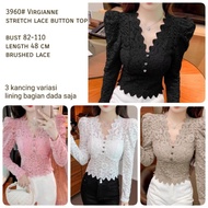 X3960 Virgine stretch Lace Button Top IMPORT