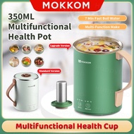 【Upgrade】Mokkom Portable Desk Electric Kettle Multifunctional Office Mini Health Pot 350ml Single Electric Cup