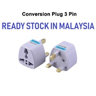 3 Pin / 2 Pin Tourism Conversion Plug Universal Travel Adapter British Socket Adapter Plug
