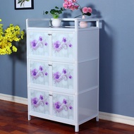 💘&amp;Sideboard Cabinet Aluminum Alloy Cupboard Cupboard Kitchen Cabinet Simple Assembly Household Locker Living Room Storag