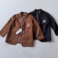 韓國預訂 2色MLB NY刺繡口袋西裝外套 男女同款 高CP值男裝