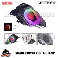 SHARK POWER Yamaha Y16 Y16ZR Tail Lamp Tailight Integrated Signal Combo Tail Tidy READY STOCK