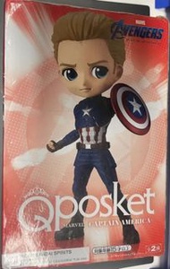 全新日版 marvel 原色 Qposket 復仇者聯盟 落基 美國隊長 American caption 