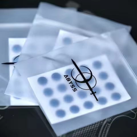20pcs/pack Abyss Gaming Universal DIY Small Round Dots Mouse Feet Stickers PTFE ICE Speed Glide Skat