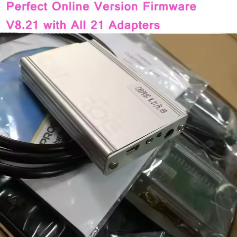 2023 Carprog Full Perfect Online Version Firmware V8.21 Software V10.93 with All 21 Adapters Includi