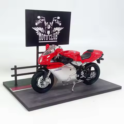Welly 1:18 Mv Agusta F4s F4 S F 4 Simulation Alloy Motorcycle Model With Scene Base Background Motor