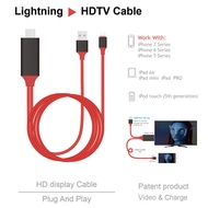 สายต่อไอโฟนเข้าทีวี สายต่อไอโฟนออกทีวี for 1Iphone To HDTV Cable สายแปลง for 1Iphone เป็น HDMI สาย f