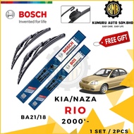1 SET - KIA RIO DC WIPER - BOSCH ADVANTAGE WIPER FRONT BA21/18