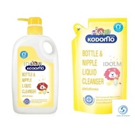 Kodomo Baby Bottle and Nipple Liquid Cleanser Accessories Bottle + Refill