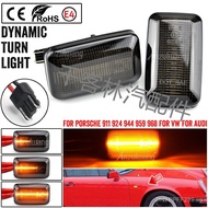 Side Porsche 924S Suitable for running water944LED Turn Signal Side Light 911Leaf Plate Light Car Mo