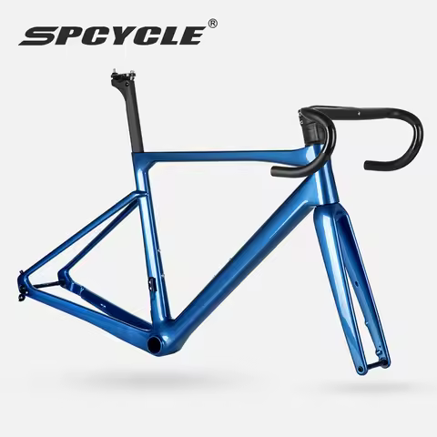 2024 New Carbon Road Bike Frame Disc Brake 700*32C Road Frameset Fully Hidden Cable Aero T1000 Carbo