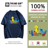 TrendSir มาใหม่ ลายเยอะ ผ้าดีมาก เสื้อยืดแฟชั่น t shirts ร่วมมือร่วมภาพของ Sesame Street และ Kaws100