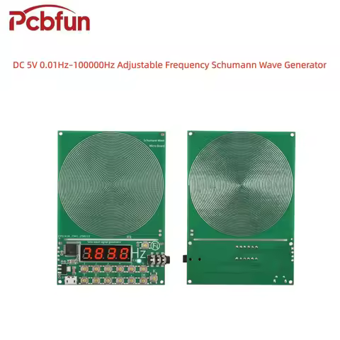 DC5V 0.01Hz–100000Hz Adjustable Frequency Schumann Wave Signal Generator Sine Wave Signal Generator 