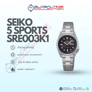Seiko 5 Sports SRE003K1 5KX SKX Sports Style Automatic Dark Blue Dial Stainless Steel Strap