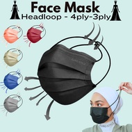 Face Mask Headloop Face Mask 4ply 3ply Premium Headloop Mask 50pcs