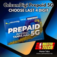 Celcom Prepaid 5G Choose Last 4 Digit celcom sim card CelcomDigi