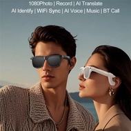 TOP XK one pro smart Al Camera Glasses Waterproof Voice Assistant Anti Blue-Light Sunglasses Music v