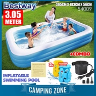 Bestway 54009 Inflatable Swimming Pool Kids Family Kolam Mandi Renang Budak Murah Besar Outdoor Infl
