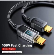 100W Type-C to Type-C 即時速度顯示充電線